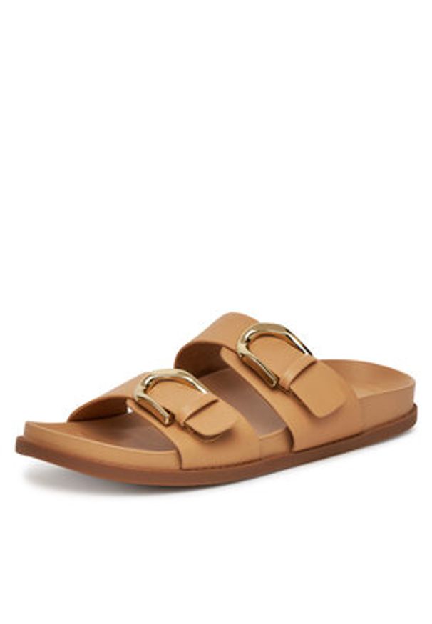 DeeZee Klapki 3Y8431-56 Beżowy. Kolor: beżowy. Materiał: materiał, syntetyk