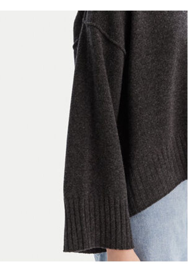 Marella Sweter Amelia 2523366305 Szary Loose Fit. Kolor: szary. Materiał: wełna