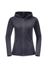 Bluza polarowa damska Jack Wolfskin Baiselberg. Kolor: czarny. Materiał: syntetyk
