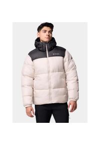 columbia - Płaszcz Zimowy Męski Columbia Puffect II. Kolor: beżowy, wielokolorowy, czarny. Materiał: poliester, nylon. Sezon: zima. Styl: sportowy #1