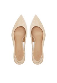 Lauren Ralph Lauren - LAUREN RALPH LAUREN Czółenka 802959263004 Beżowy. Kolor: beżowy. Materiał: skóra #5