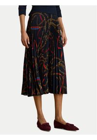 Lauren Ralph Lauren - LAUREN RALPH LAUREN Spódnica plisowana 200P03550001 Granatowy Regular Fit. Kolor: niebieski. Materiał: syntetyk #1