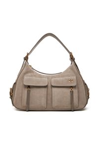 Pinko - PINKO Torebka Cargo Bag Maxi PE 25 PLTT 104507 A29N Szary. Kolor: szary. Materiał: skórzane, zamszowe