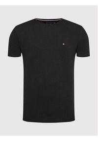 TOMMY HILFIGER - Tommy Hilfiger T-Shirt Core Stretch MW0MW27539 Czarny Slim Fit. Kolor: czarny. Materiał: bawełna #5