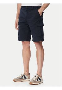 Guess Szorty materiałowe M6GDVA W1703 Granatowy Regular Fit. Kolor: niebieski. Materiał: bawełna #1