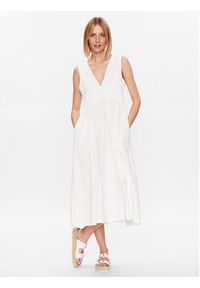 Seafolly Sukienka letnia Sunbreak 54878-DR Biały Relaxed Fit. Kolor: biały. Materiał: bawełna. Sezon: lato #4