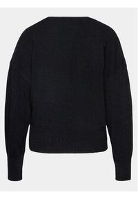 Sisley Sweter 1044M400T Czarny Regular Fit. Kolor: czarny. Materiał: wełna #8