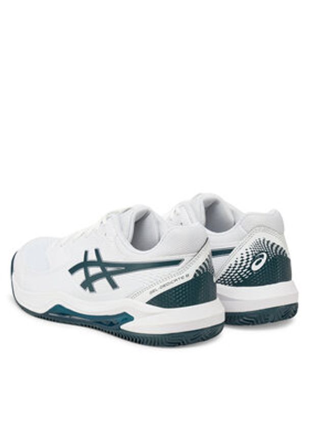 Asics Buty do tenisa Gel-Dedicate 8 Clay 1041A448 Biały. Kolor: biały. Materiał: skóra. Sport: tenis