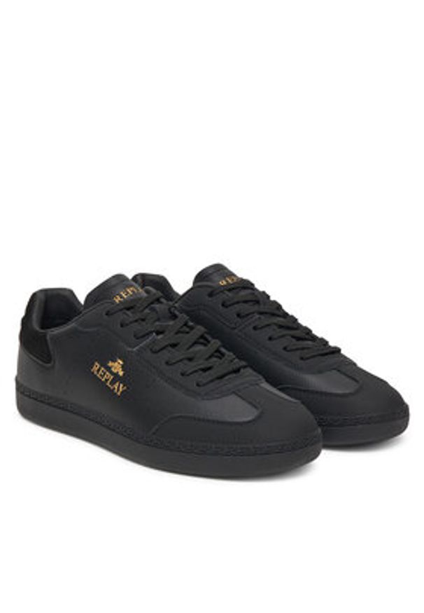 Replay - REPLAY Sneakersy GMSD7 .000.C0005L Czarny. Kolor: czarny. Materiał: skóra
