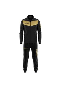 Dres Givova Visa Triacetat XL. Kolor: żółty, wielokolorowy, czarny. Materiał: dresówka. Sport: piłka nożna #1