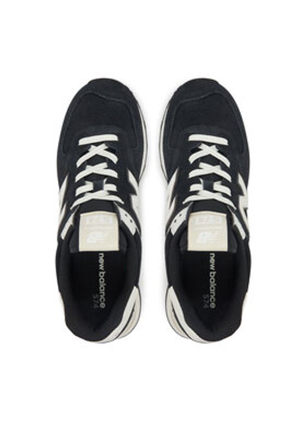 New Balance Sneakersy U574YCE Czarny. Kolor: czarny. Materiał: skóra, zamsz. Model: New Balance 574