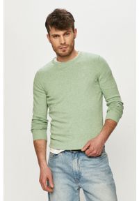 Tom Tailor - Sweter. Okazja: na co dzień. Kolor: zielony. Materiał: dzianina. Długość rękawa: długi rękaw. Długość: długie. Styl: casual #1