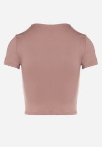 Born2be - Ciemnoróżowy T-shirt Krótki z Wiskozą Eframera. Kolor: różowy. Materiał: wiskoza. Długość: krótkie. Sezon: lato. Styl: klasyczny #4