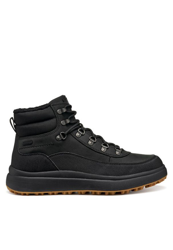 Geox Trekkingi U Granito + Grip B A U46FZD 04554 C9999 Czarny. Kolor: czarny. Materiał: zamsz, skóra. Sport: turystyka piesza