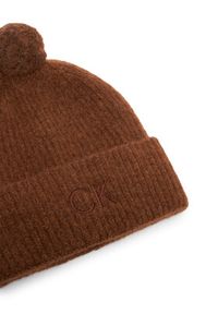 Calvin Klein Czapka Embroidery Airy K60K612586 Brązowy. Kolor: brązowy. Materiał: wełna #5