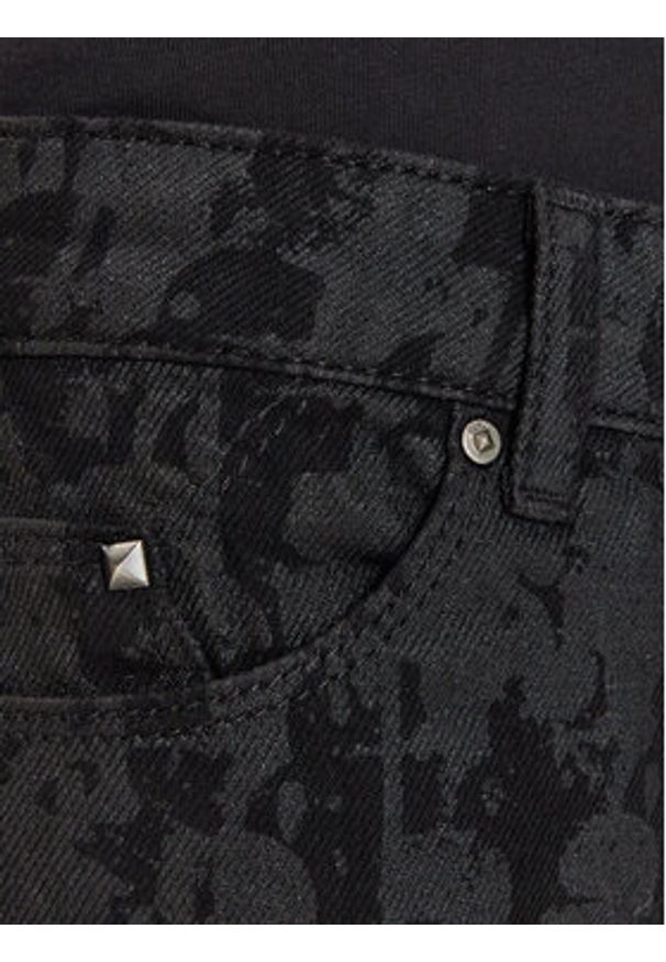 Karl Lagerfeld - KARL LAGERFELD Jeansy 245W1103 Czarny Straight Fit. Kolor: czarny