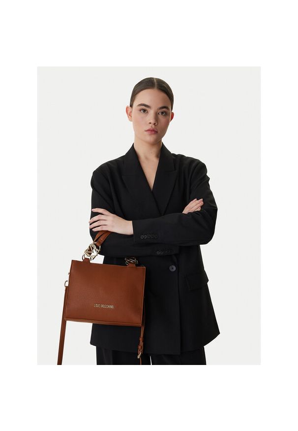 Love Moschino - Torebka LOVE MOSCHINO. Kolor: brązowy