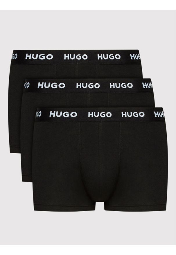 Hugo Komplet 3 par bokserek 50469786 Czarny. Kolor: czarny. Materiał: bawełna