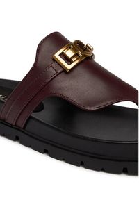 Guess Japonki FLJFRR LEA03 Bordowy. Kolor: czerwony. Materiał: skóra #5