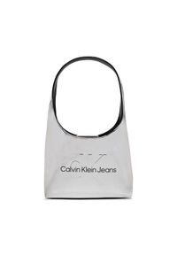 Calvin Klein Jeans Torebka Sculpted Arc Shoulderbag22 K60K611860 Srebrny. Kolor: srebrny. Materiał: skórzane #1