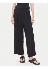 Emporio Armani Underwear Spodnie materiałowe EW000522 AF10889 UC001 Czarny Loose Fit. Kolor: czarny. Materiał: wiskoza