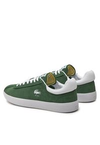 Lacoste Sneakersy Basehot 746SMA0065 Zielony. Kolor: zielony. Materiał: skóra, zamsz