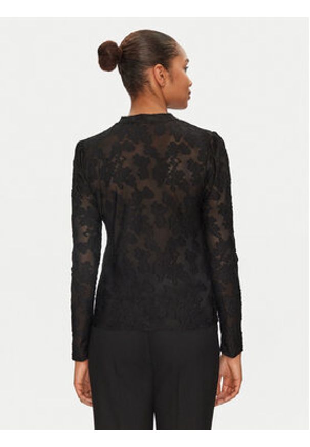 Morgan Bluzka 251-TEVORA Czarny Slim Fit. Kolor: czarny. Materiał: syntetyk