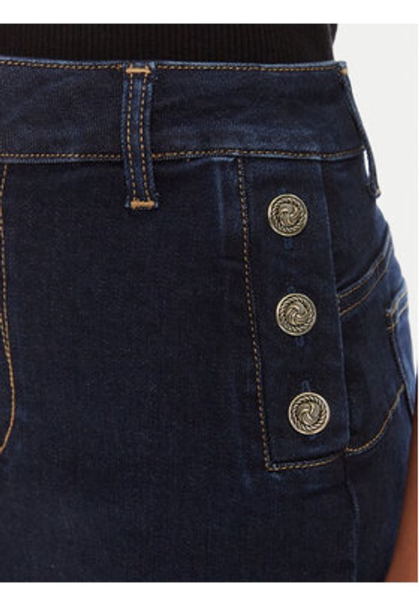 Liu Jo Spódnica jeansowa UF5092 D0264 Granatowy Regular Fit. Kolor: niebieski. Materiał: bawełna