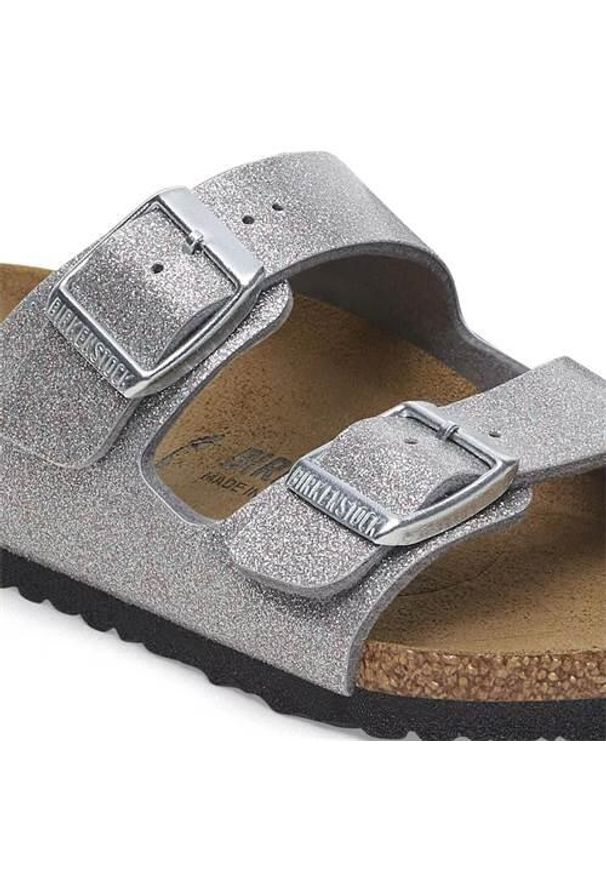Klapki dla dzieci Birkenstock Arizona Kids. Kolor: szary. Materiał: materiał, syntetyk