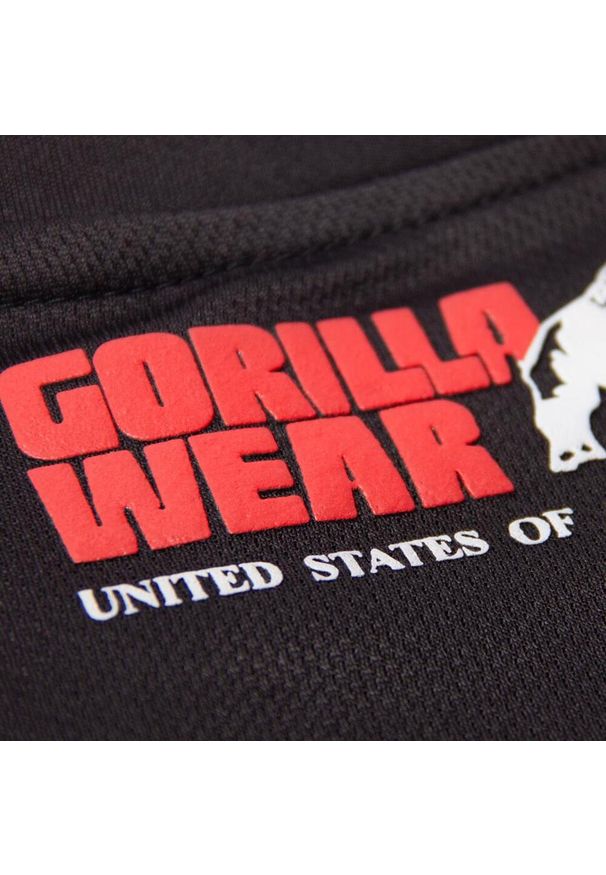 GORILLA WEAR - Performance Koszulka - Czarny/Czerwony. Kolor: czerwony, wielokolorowy, czarny. Sport: fitness
