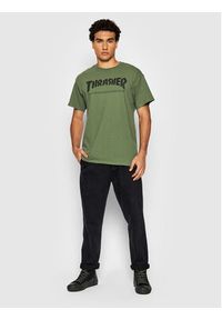 Thrasher T-Shirt Skatemag Zielony Regular Fit. Kolor: zielony. Materiał: bawełna