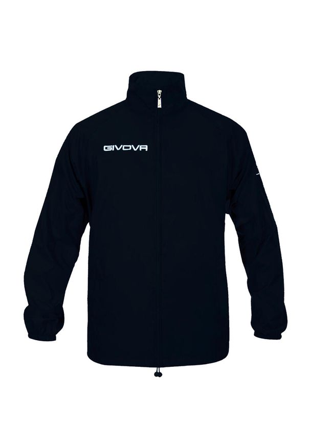 Kurtka Givova Rain Basico czarna. Kolor: czarny. Sport: piłka nożna