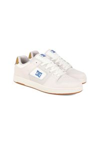 DC Shoes - Skórzane buty MANTECA Beżowy Mężczyźni. Kolor: beżowy. Materiał: skóra, materiał, guma #1