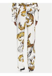 Versace Jeans Couture Spodnie materiałowe 78HAA111 Biały Straight Fit. Kolor: biały. Materiał: syntetyk #4