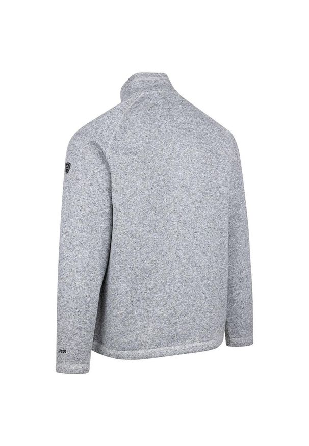 TRESPASS - Bluza Męska Corsham Marl Half Zip Fleece Top. Kolor: szary. Sezon: zima. Sport: turystyka piesza