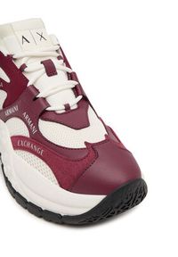 Armani Exchange Sneakersy XDX120 XV708 MZ134 Bordowy. Kolor: czerwony. Materiał: materiał