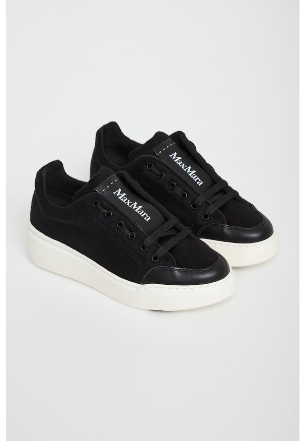 Max Mara Accessori - Sneakersy damskie z hydrofobowego kaszmiru Maxiws MAX MARA ACCESSORI. Materiał: kaszmir