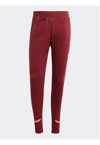 Adidas - adidas Spodnie dresowe Designed for Gameday Tracksuit Bottoms IC8035 Czerwony Slim Fit. Kolor: czerwony. Materiał: bawełna, dresówka