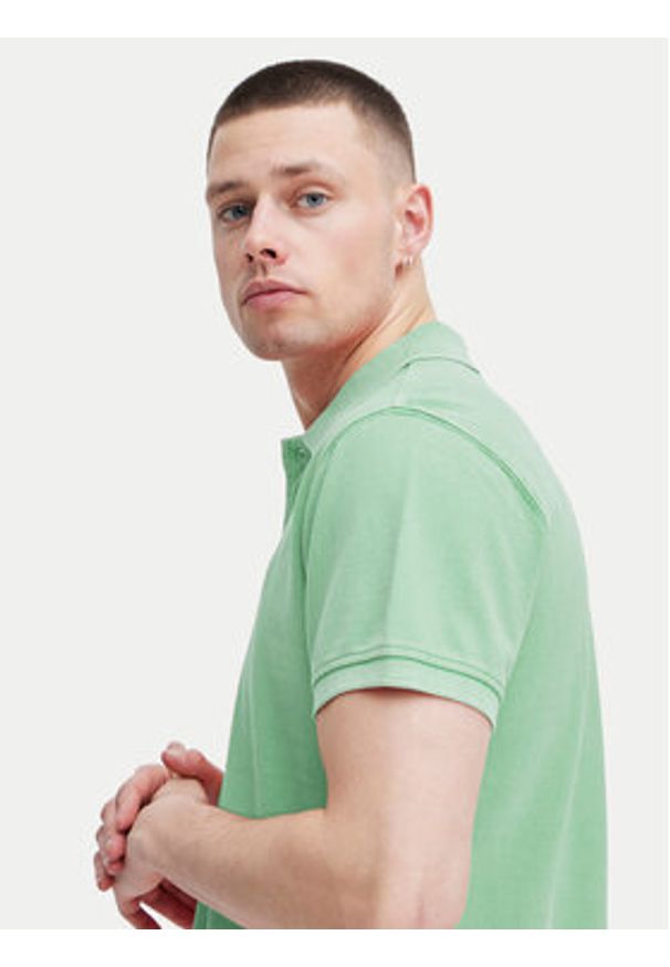 Blend Polo 20716907 Zielony Regular Fit. Typ kołnierza: polo. Kolor: zielony. Materiał: bawełna