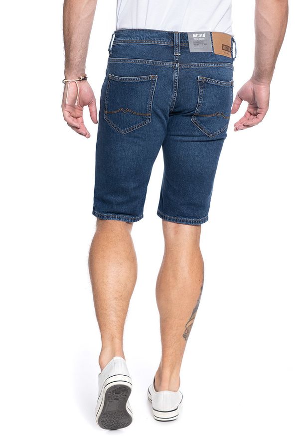 Mustang - SPODENKI MĘSKIE MUSTANG Chicago Short DENIM BLUE 1005417 5000 882. Materiał: denim