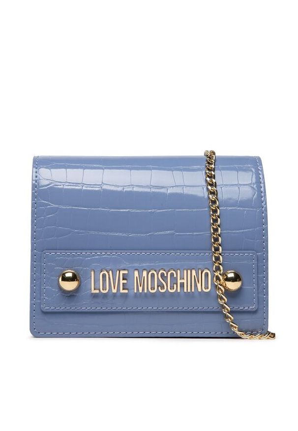 Love Moschino - LOVE MOSCHINO Torebka JC4427PP0FKS0602 Niebieski. Kolor: niebieski. Materiał: skórzane