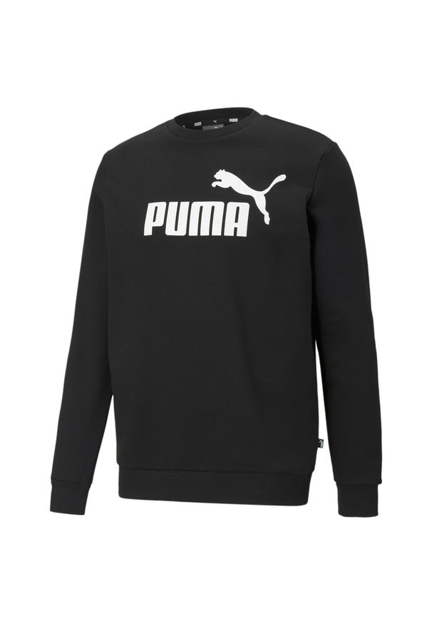 Bluza Puma Ess Big Logo Crew, Mężczyźni. Kolor: biały, wielokolorowy, czarny. Materiał: bawełna, materiał