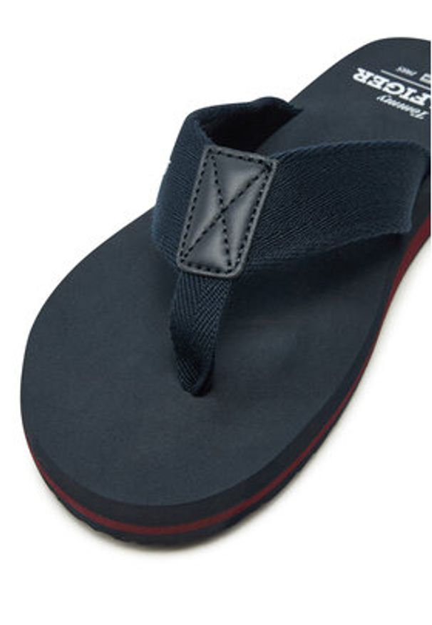 TOMMY HILFIGER - Tommy Hilfiger Japonki Hilfiger 85 Beach Sandal FM0FM05339 Granatowy. Kolor: niebieski. Materiał: materiał