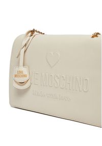 Love Moschino - LOVE MOSCHINO Torebka JC4113PP1ML1011A Écru. Materiał: skórzane