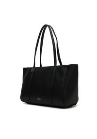 Calvin Klein Torebka Emblem Hw Pebble Tote LV04F3424G Czarny. Kolor: czarny. Materiał: skórzane #6