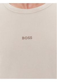 BOSS - Boss T-Shirt Tokks 50502173 Beżowy Regular Fit. Kolor: beżowy. Materiał: bawełna