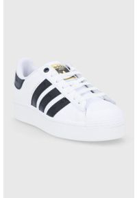 adidas Originals Buty Superstar Bold kolor biały na platformie. Nosek buta: okrągły. Kolor: biały. Materiał: guma. Obcas: na platformie. Model: Adidas Superstar #5