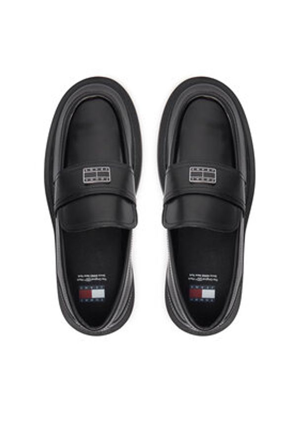 Tommy Jeans Loafersy EN0EN02602 Czarny. Kolor: czarny. Materiał: skóra