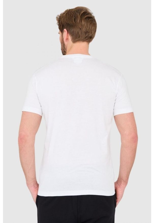 DSQUARED2 Biały t-shirt męski z dużym logo icon. Kolor: biały