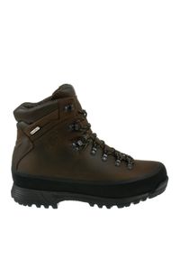 Buty trekkingowe męskie LOMER Pelmo Stx Wysokie Skóra Premium nubukowa. Kolor: brązowy. Materiał: nubuk, skóra
